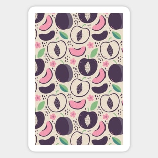 Peach Fruit Seamless - Pattern Sticker